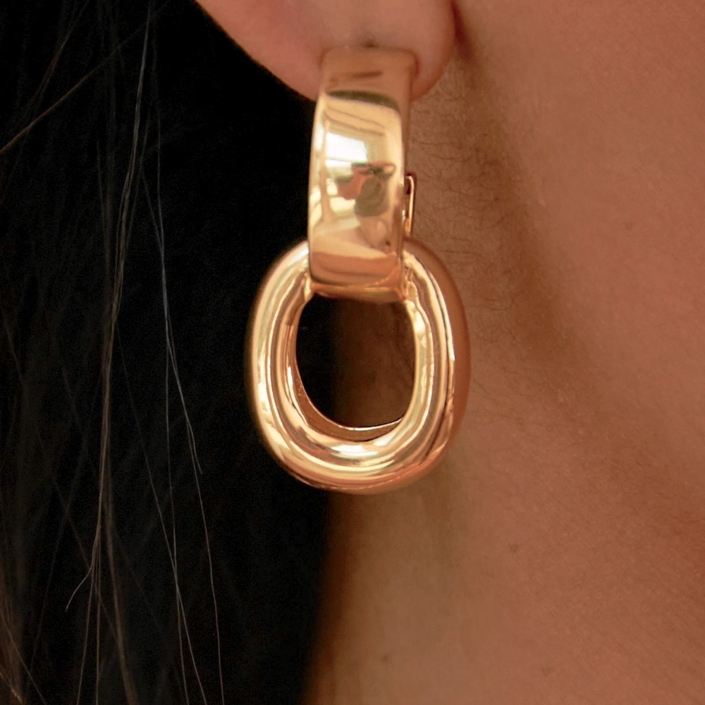 Oma the Label Gold Geometric Earrings‎